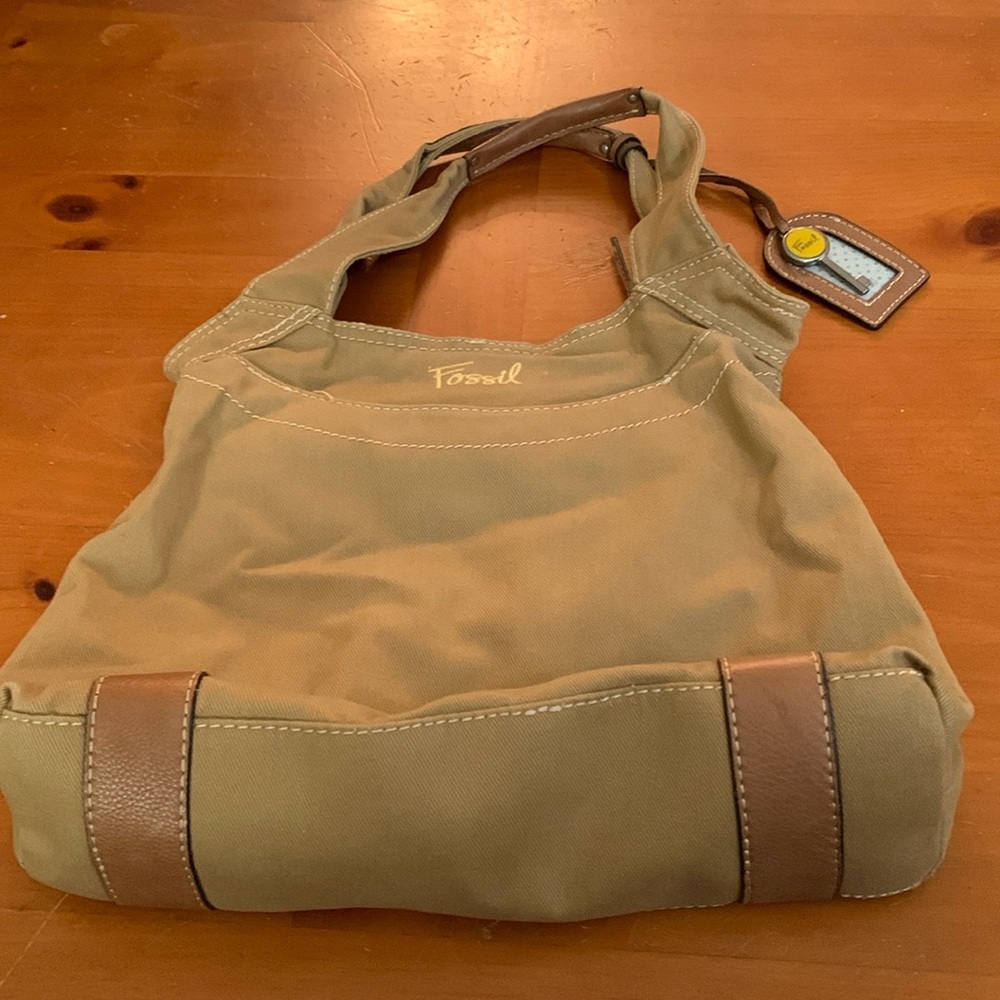 Fossil Tan and Brown Women's Bag